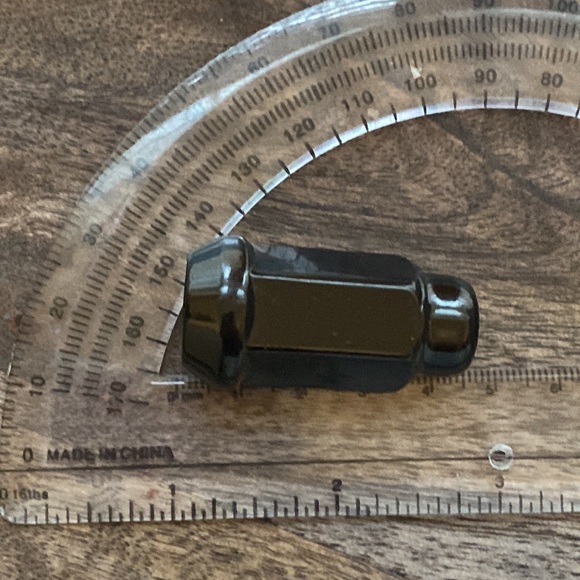 24 tall lug nuts for wheel 14 19mm acorn dome top black new closed end budged - Picture 5 of 8